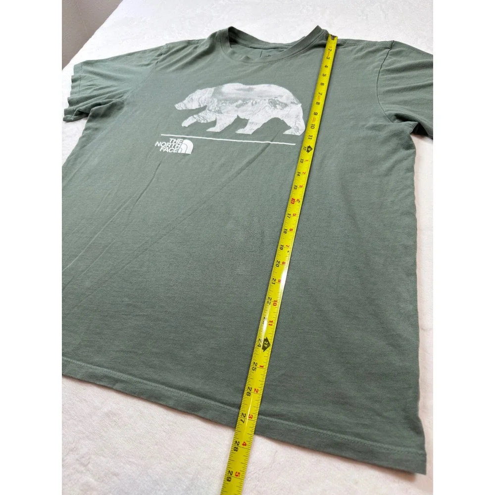 The North Face Graphic Tee Mens Large‎ Green Fair Bear Mountain ML056